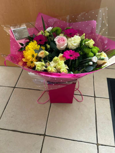 Bright and Beautiful - A stunning mix of pink yellow and whites handpicked by the florist makes this the perfect gift for any occasion